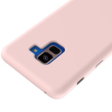 Защитный чехол Deexe Silicone Case для Samsung Galaxy A8+ (A730) - Pink
