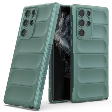Защитный чехол Deexe Terra Case для Samsung Galaxy S22 Ultra (S908) - Green