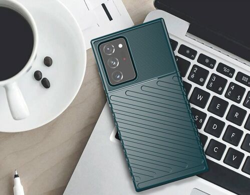 Защитный чехол Deexe Thunder Series для Samsung Galaxy Note 20 Ultra (N985) - Green