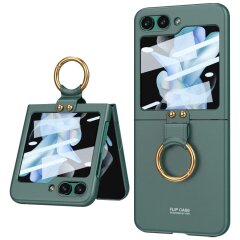 Защитный чехол GKK Ring Holder для Samsung Galaxy Flip 5 - Green