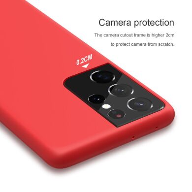 Защитный чехол NILLKIN Flex Pure Series для Samsung Galaxy S21 Ultra (G998) - Red