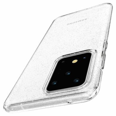 Защитный чехол Spigen (SGP) Liquid Crystal Glitter для Samsung Galaxy S20 Ultra (G988) - Crystal Quartz
