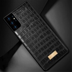 Защитный чехол SULADA Crocodile Style для Samsung Galaxy S21 Ultra (G998) - Black