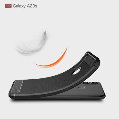 Защитный чехол UniCase Carbon для Samsung Galaxy A20s (A207) - Black