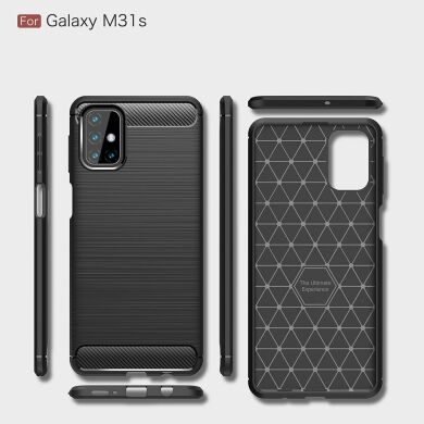 Защитный чехол UniCase Carbon для Samsung Galaxy M31s (M317) - Black