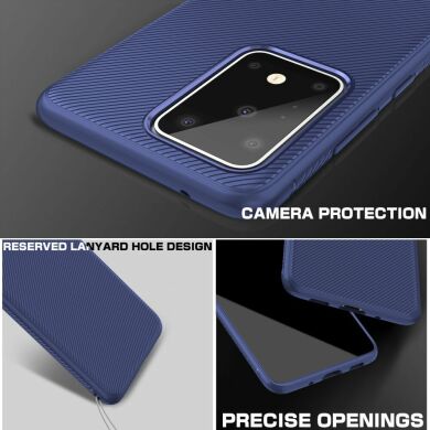 Защитный чехол UniCase Twill Soft для Samsung Galaxy S20 Ultra (G988) - Blue
