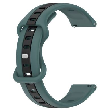 Ремешок Deexe Sport Strap для часов с шириной крепления 20мм - Black / Olive Green