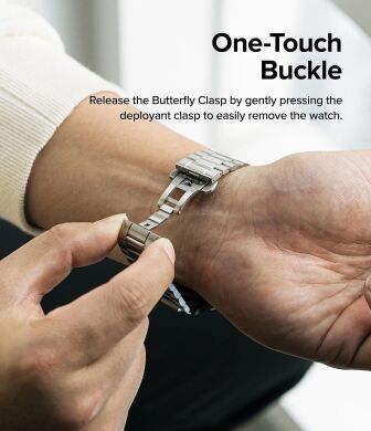 Ремешок Ringke Metal One Band для Samsung Galaxy Watch 4 / 5 (44mm) - Silver
