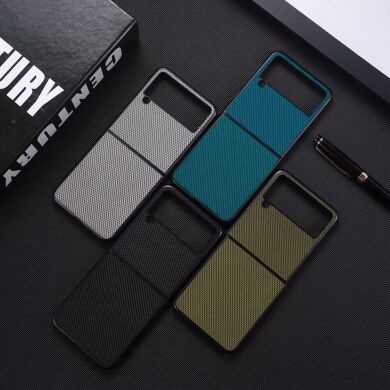 Защитный чехол UniCase Cloth Texture (FF) для Samsung Galaxy Flip 4 - Green