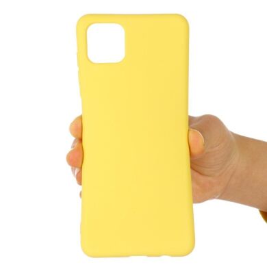Защитный чехол Deexe Silicone Case для Samsung Galaxy A22 5G (A226) - Yellow