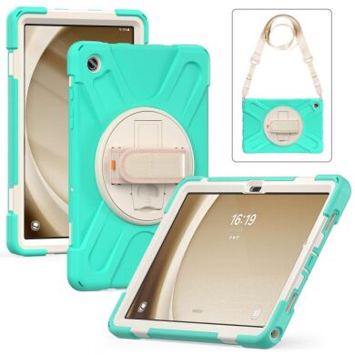 Защитный чехол Deexe Shockproof Case для Samsung Galaxy Tab A9 Plus (X210/216) - Mint Green