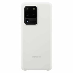 Чехол Silicone Cover для Samsung Galaxy S20 Ultra (G988) EF-PG988TWEGRU - White