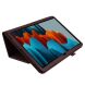 Чехол Deexe Folder Style для Samsung Galaxy Tab S7 Plus (T970/975) / S8 Plus (T800/806) - Coffee. Фото 6 из 7
