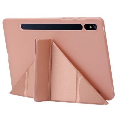 Чехол Deexe Origami Series для Samsung Galaxy Tab S9 (X710/716) - Rose Gold