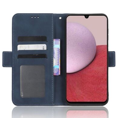 Чехол Deexe Wallet Stand для Samsung Galaxy A14 (А145) - Blue