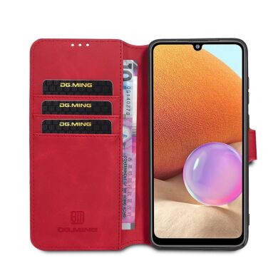 Чехол DG.MING Retro Style для Samsung Galaxy A32 (А325) - Red