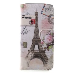 Чехол-книжка Deexe Color Wallet для Samsung Galaxy A6+ 2018 (A605) - Eiffel Tower