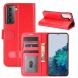 Чехол-книжка Deexe Wallet Style для Samsung Galaxy S21 Plus (G996) - Red. Фото 1 из 8