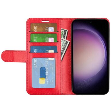 Чохол-книжка Deexe Wallet Style для Samsung Galaxy S23 FE - Red