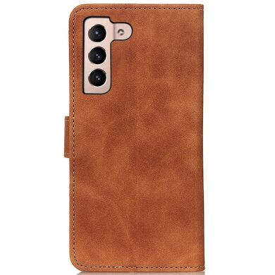 Чехол-книжка KHAZNEH Retro Wallet для Samsung Galaxy S23 - Brown