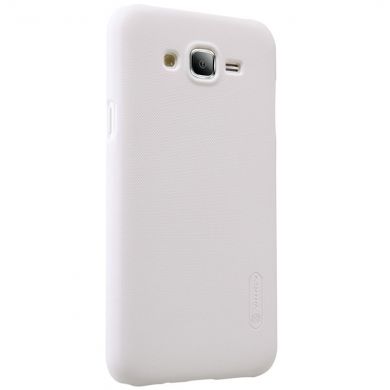 Пластиковая накладка NILLKIN Frosted Shield для Samsung Galaxy J5 (J500) + пленка - White
