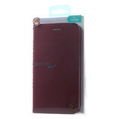 Чехол ROAR KOREA Classic Leather для Samsung Galaxy J7 (J700) / J7 Neo (J701) - Wine Red