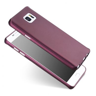Силиконовый (TPU) чехол X-LEVEL Matte для Samsung Galaxy Note 5 - Wine Red
