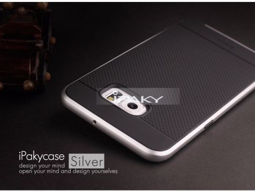 Защитный чехол IPAKY Hybrid для Samsung Galaxy S6 edge+ (G928) - Silver