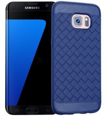Силиконовый чехол UniCase Weaving Pattern для Samsung Galaxy S7 Edge (G935) - Blue
