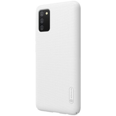 Пластиковый чехол NILLKIN Frosted Shield для Samsung Galaxy A02s (A025) - White