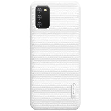 Пластиковый чехол NILLKIN Frosted Shield для Samsung Galaxy A02s (A025) - White
