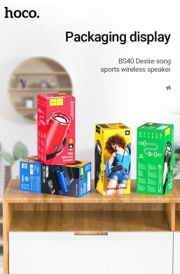 Портативная колонка Hoco BS40 Desire Song - Green