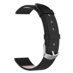Ремінець Deexe Leather Strap для Samsung Galaxy Watch 42mm / Watch 3 41mm - Black