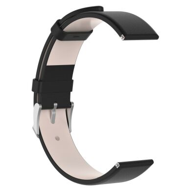 Ремешок Deexe Leather Strap для Samsung Galaxy Watch 42mm / Watch 3 41mm - Black