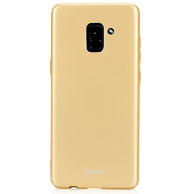 Пластиковый чехол LENUO Silky Touch для Samsung Galaxy A8 2018 (A530) - Gold