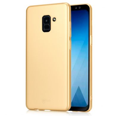 Пластиковый чехол LENUO Silky Touch для Samsung Galaxy A8 2018 (A530) - Gold