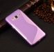 Силиконовый чехол Deexe S Line для Samsung Galaxy J3 2016 (J320) - Purple. Фото 1 из 6