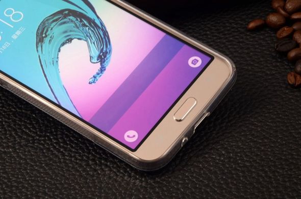 Силиконовый чехол Deexe S Line для Samsung Galaxy J3 2016 (J320) - Purple