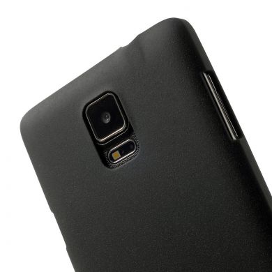 Пластиковая накладка Deexe Quicksand для Samsung Galaxy Note 4 (N910) - Black