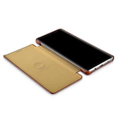 Кожаный чехол-книжка ICARER Slim Flip для Samsung Galaxy Note 8 (N950) - Brown