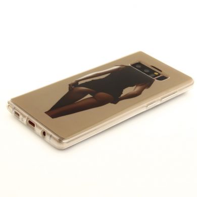 Силиконовый чехол Deexe Life Style для Samsung Galaxy Note 8 (N950) - Girl Pattern