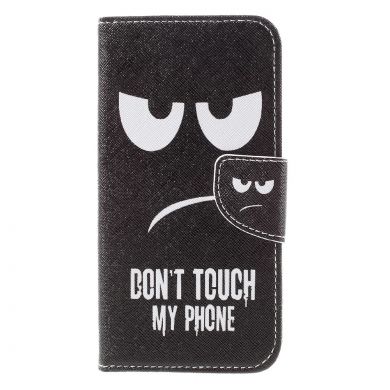 Чехол-книжка Deexe Color Wallet для Samsung Galaxy S7 edge (G935) - Don't Touch My Phone