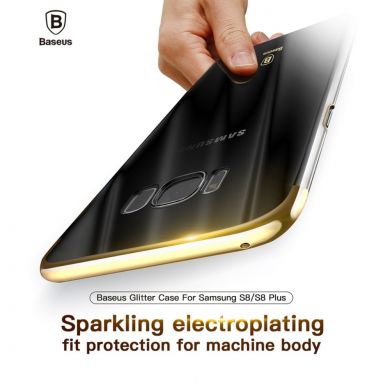 Пластиковый чехол BASEUS Glitter Shell для Samsung Galaxy S8 (G950) - Gold