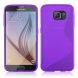 Силиконовая накладка Deexe S Line для Samsung Galaxy S6 (G920) - Violet. Фото 1 из 5