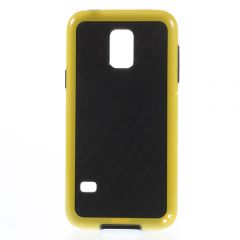 Силиконовая накладка Dexee Cube Pattern для Samsung Galaxy S5 mini - Yellow