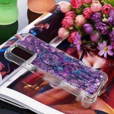 Силиконовая (TPU) накладка Deexe Fashion Glitter для Samsung Galaxy A03s (A037) - Wind Chime