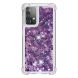 Силиконовый (TPU) чехол Deexe Liquid Glitter для Samsung Galaxy A52 (A525) / A52s (A528) - Purple. Фото 2 из 7