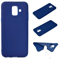 Силиконовый (TPU) чехол Deexe Matte Case для Samsung Galaxy A6 2018 (A600) - Dark Blue