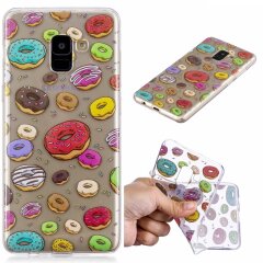 Силіконовий (TPU) чохол Deexe Pretty Glossy для Samsung Galaxy A8+ (A730), Doughnuts