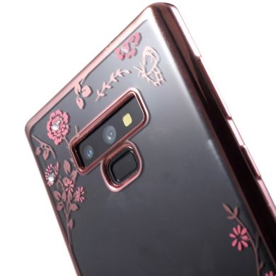 Силиконовый (TPU) чехол Deexe Shiny Cover для Samsung Galaxy Note 9 (N960) - Rose Gold